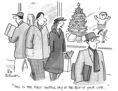 "This is the first shopping day of the rest of your life."