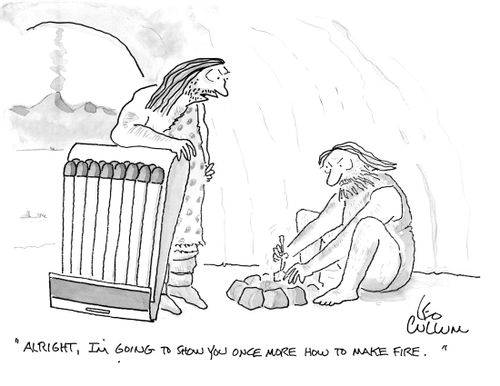 "Alright, I'm going to show you once more how to make fire."