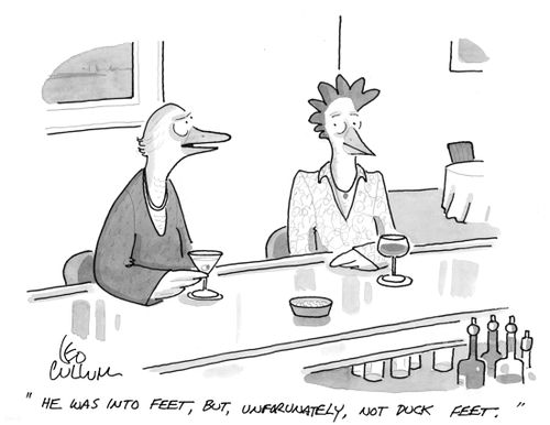 "He was into feet, but, unforunately, not duck feet."