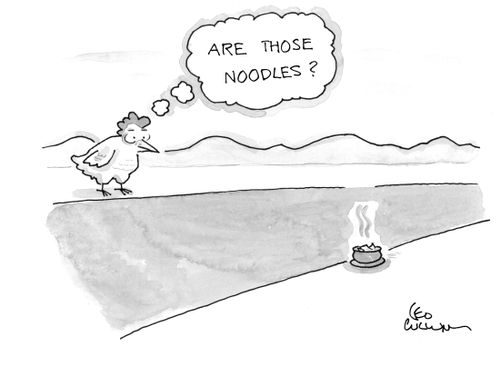 "Are those noodles?"