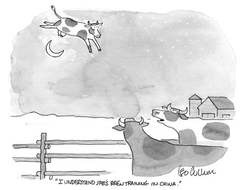 "I understand she's been training in China.''