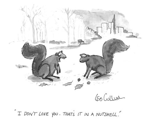 "I don't love you. That's it in a nutshell."