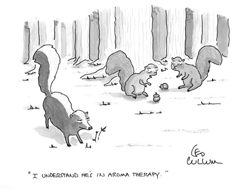 "I understand he's in aroma therapy.''