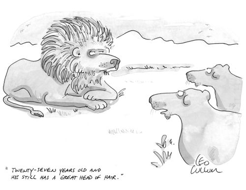 "Twenty-seven years old and he still has a great head of hair."