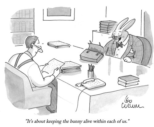 "It's about keeping the bunny alive within each of us."