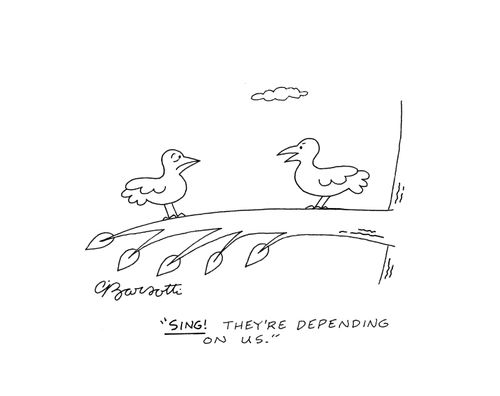 "Sing! They're depending on us."
