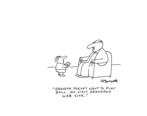 "Go visit Grandpa's web site."