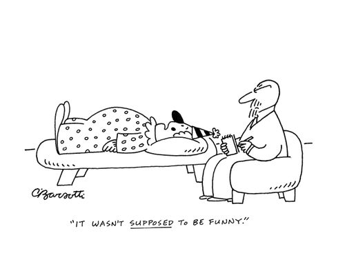 "It wasn't supposed to be funny."
