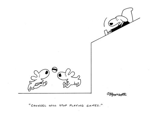 "Counsel will stop playing games."