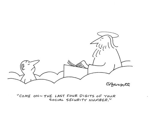 "Come on- the last four digits of your social security number."