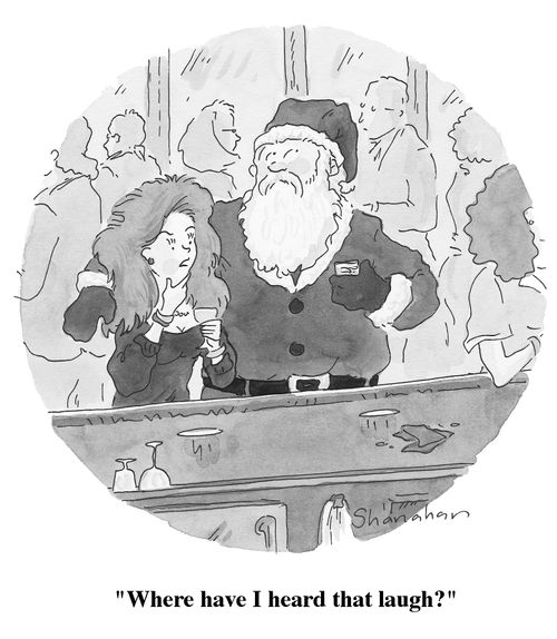 "Where have I heard that laugh?"