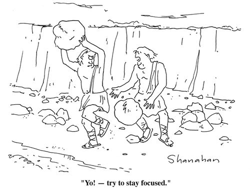 "Yo! - try to stay focused."