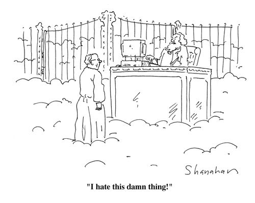 "I hate this damn thing!"