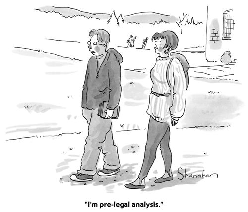 "I'm pre-legal analysis."