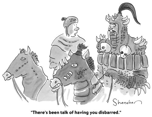 "There's been talk of having you disbarred."