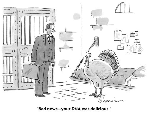 "Bad news - your DNA was delicious."