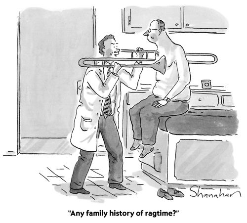 "Any family history of ragtime?"