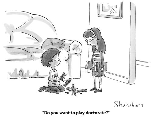"Do you want to play doctorate?"