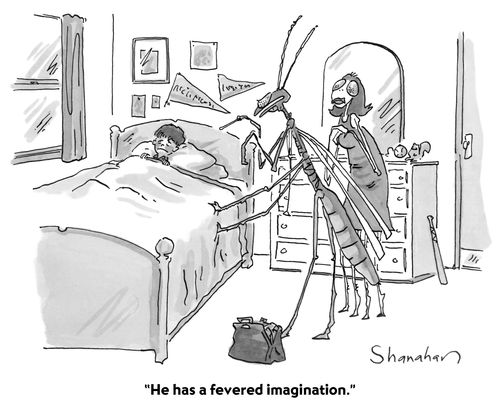"He has a fevered imagination."
