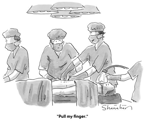 "Pull my finger."