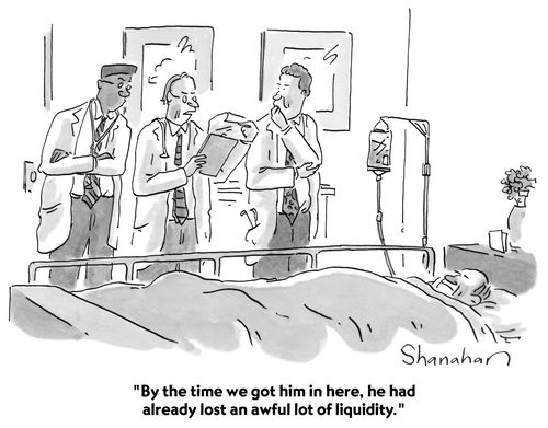 "By the time we got him in here, he had already lost an awful lot of liquidity." 