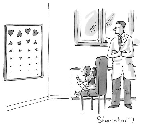 Cupid's eye test.