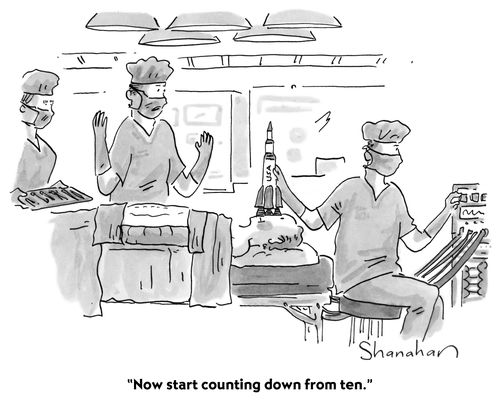 "Now start counting down from ten."