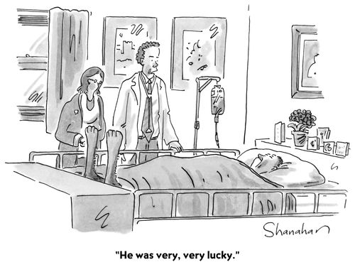 "He was very, very lucky."