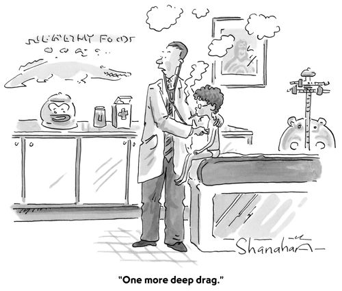 "One more deep drag."