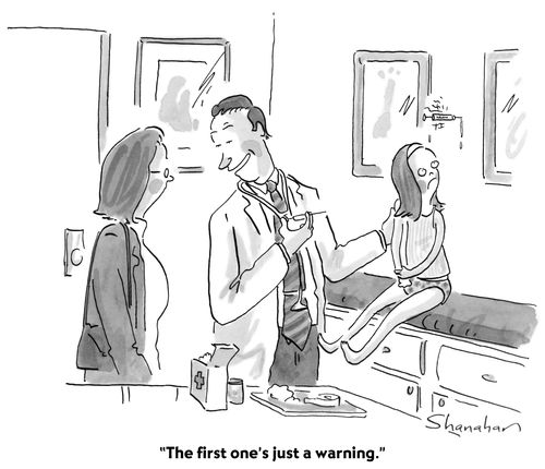 "The first one's just a warning."