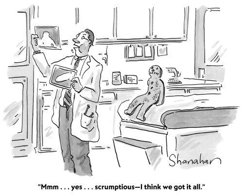 "Mmm...yes...scrumptious—I think we got it all."