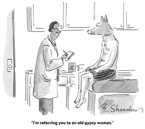 "I'm referring you to an old gypsy woman."