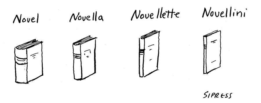 Novel, Novella, Novellette, Novellini