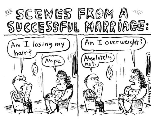 Scenes from a successful marriage.