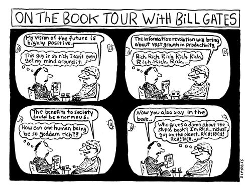 On the book tour with Bill Gates