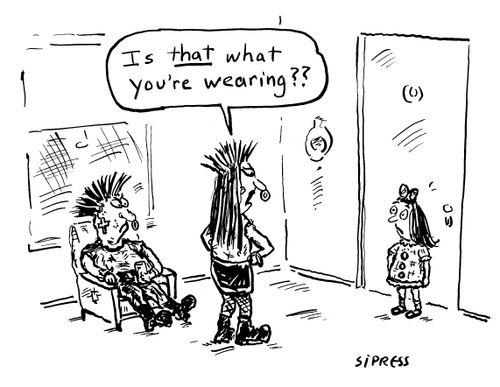 "Is that what you're wearing??"