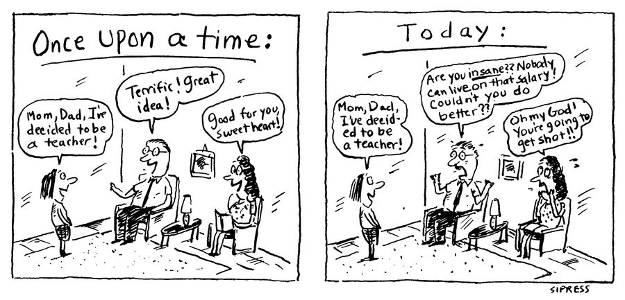 Once upon a time vs. today