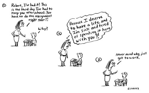 What teachers want to say.
