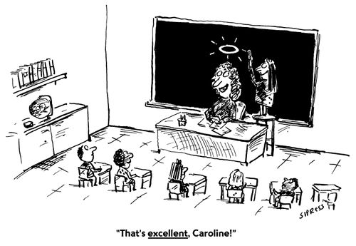 "That's excellent, Caroline!"