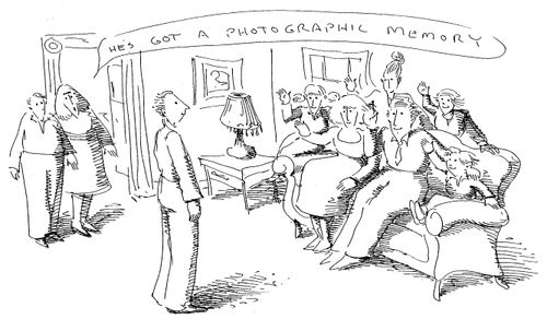 "He's got a photographic memory."