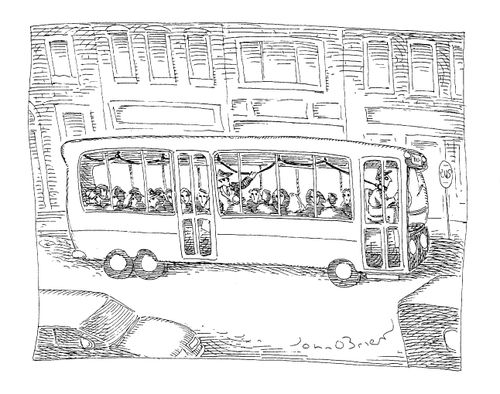 Stopping the bus.