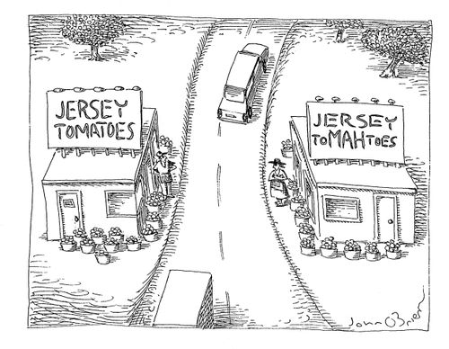 "Jersey Tomatoes" vs. "Jersey toMAHtoes"