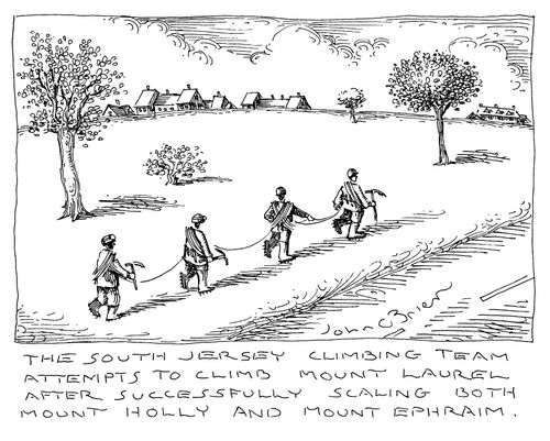 The South Jersey climbing team attempts to climb Mount Laurel after successfully scaling both Mount Holly and Mount Ephraim. 
