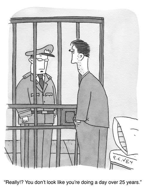 "You don't look like you're doing a day over 25 years."