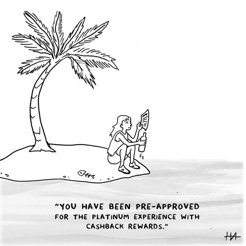 "You have been pre-approved for the platinum experience with cashback rewards."