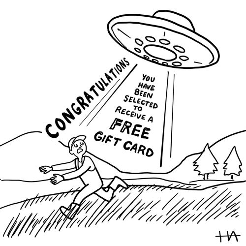 Congratulations You Have Been Selected to Receive a Free Gift Card