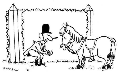 Rider Helping Horse Over the Jump