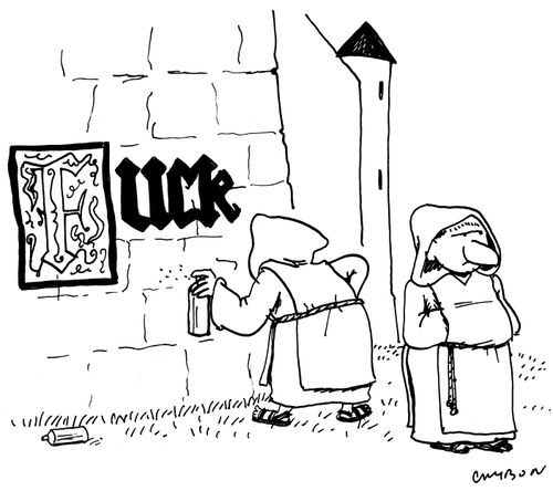 Monk Graffiti