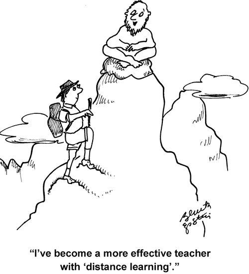 "I've become a more effective teacher with 'distance learning'."
