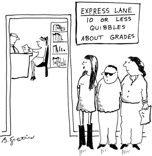 Express Lane: 10 or less quibbles about grades